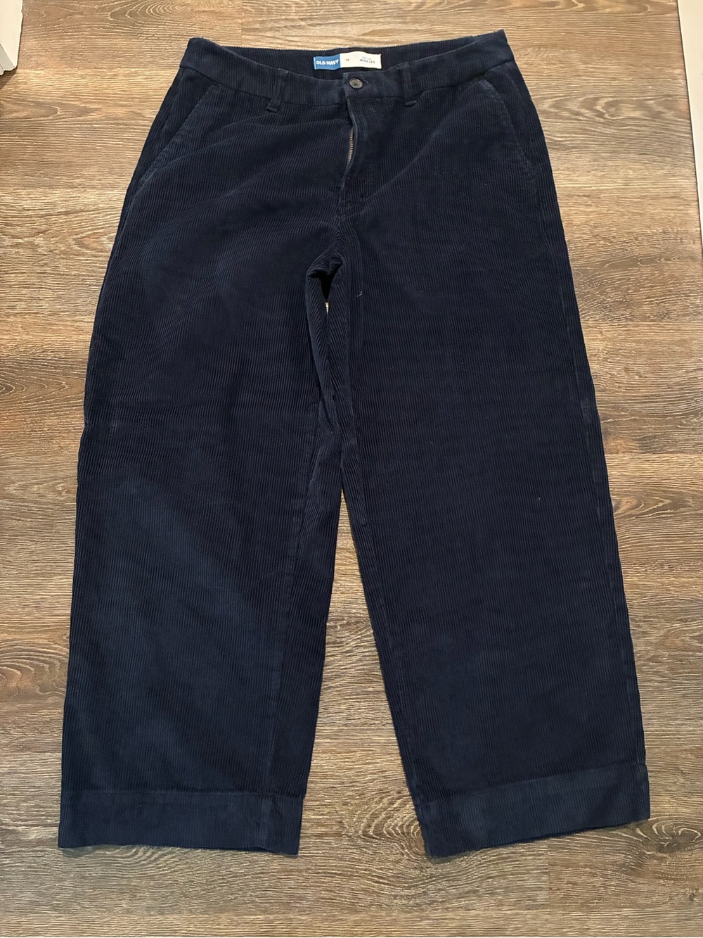 Old Navy women’s Navy Corduroy Pants - wide leg